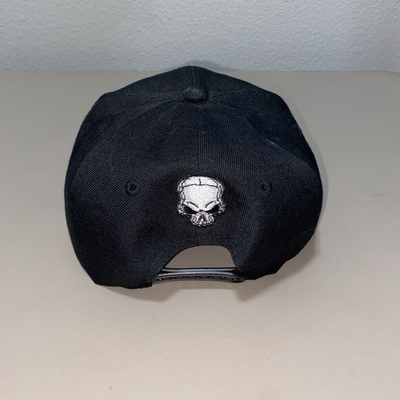 Black Hawk Joycap Skull AK-47 Flat Bill Ball Cap OS Black - Picture 4 of 5